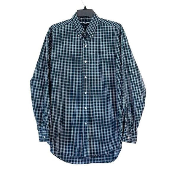 Ralph Lauren Golf Men's Lofting Button Down Up Shirt Long Sleeve Plaid Size Med - Picture 6 of 6